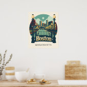 Poster Massachusetts de Boston (Cuisine)