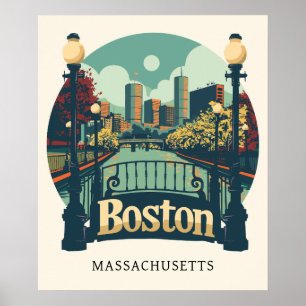 Poster Massachusetts de Boston