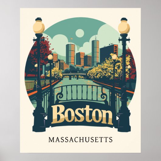 Poster Massachusetts de Boston (Devant)