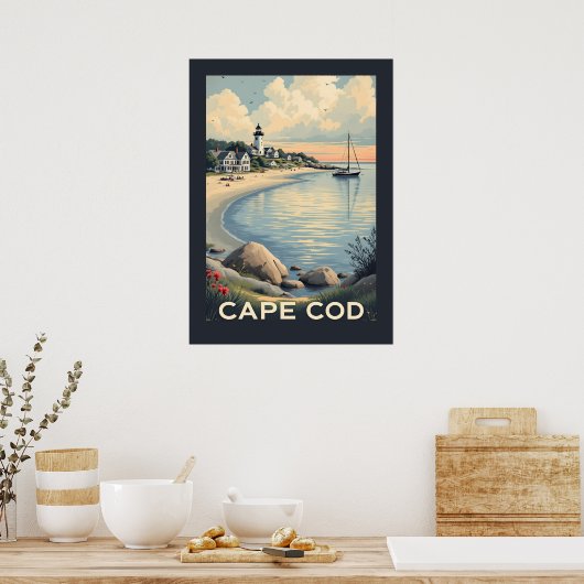 Poster Massachusetts de Cape Cod (Cuisine)