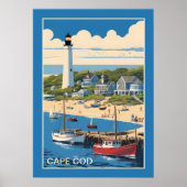 Poster Massachusetts de Cape Cod (Devant)