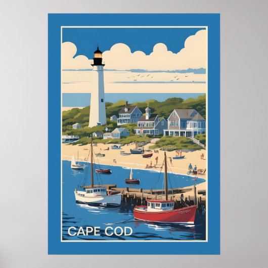 Poster Massachusetts de Cape Cod (Devant)