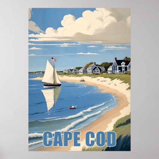 Poster Massachusetts de Cape Cod (Devant)