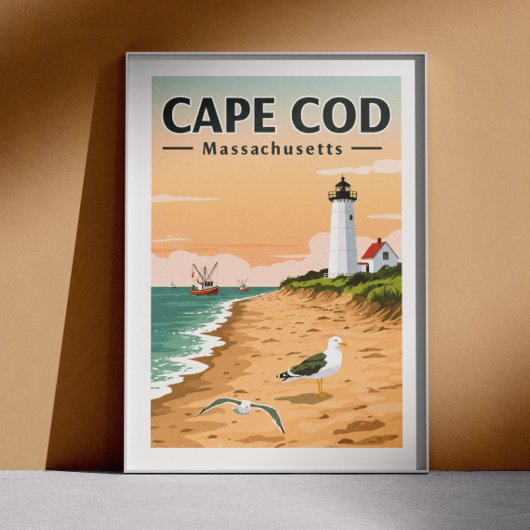 Poster Massachusetts de Cape Cod vintage