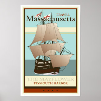Poster Massachusetts de Voyage