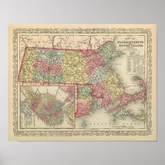 Poster Massachusetts et Rhode Island 2 (Devant)