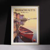 Poster Massachusetts vintages
