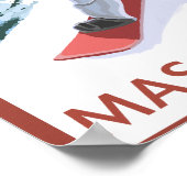 Poster MassachusettsSnowboarder scène (Coin)