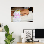 Poster Massage en bambou (Bureau à domicile)