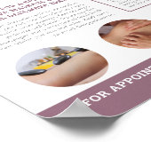 Poster massage spa centre de bien-être traitement promo a (Coin)