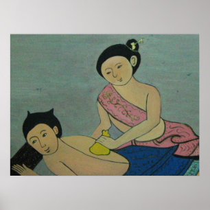 Poster Massage thaïlandais traditionnel