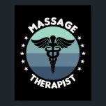Poster Massagreur santé<br><div class="desc">Massage-Thérapiste Cadeau de santé. Un cadeau parfait pour votre père, maman, papa, hommes, femmes, amis et membres de la famille le jour de Thanksgiving, Noël, Fête des mères, Fête des pères, 4 juillet, 1776 Jour indépendant, Fête des anciens combattants, Fête de l'Halloween, Fête de Patrick</div>