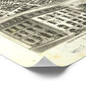 Poster Masse de Springfield. Carte panoramique antique 18 (Coin)