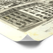 Poster Masse de Springfield. Carte panoramique antique 18 (Coin)