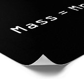 Poster Masse =M x Mole (Coin)