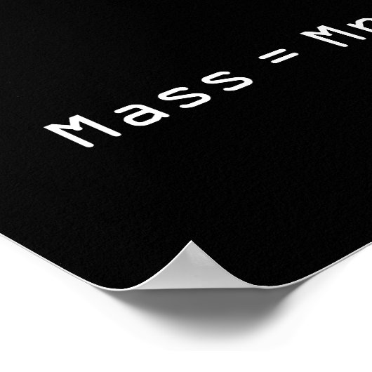 Poster Masse =M x Mole (Coin)