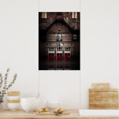 Poster Massey Hall No 1 - Version couleur Réflexion (Cuisine)