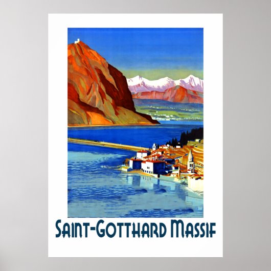 Poster Massif du Saint-Gothard, France (Devant)