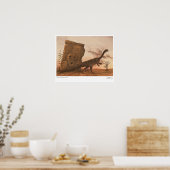 Poster Massospondylus et le monument des morts (Cuisine)