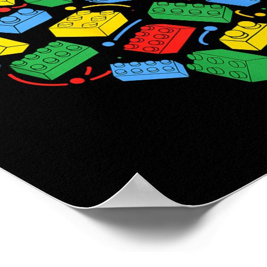 Poster Master Builder Block Brick Building Heart Valentin (Coin)