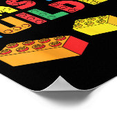 Poster Master Builder Chemise Briques Blocs Enfants adult (Coin)