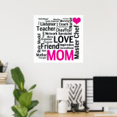 Poster Master Chef Mom - Multitâche Do-it-All Mother (Bureau à domicile)