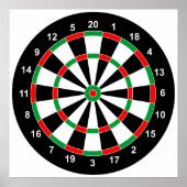 Poster Master Darts Board Basique Round Target Classic je (Devant)