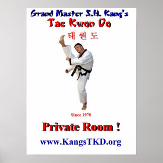 Poster-Master Perry Front Kick-Private Room Poster