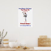 Poster-Master Perry Front Kick-Private Room Poster (Keuken)