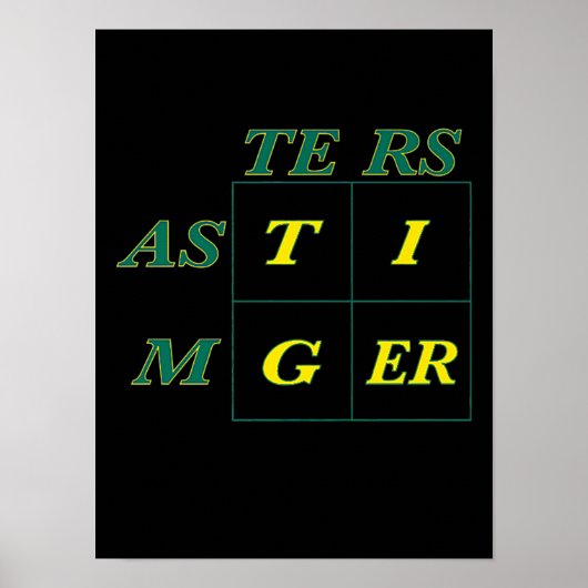 Poster Masters de Tiger Goat Woods (Devant)