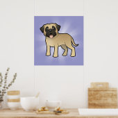 Poster Mastiff de dessin animé / Bullmastiff (Cuisine)