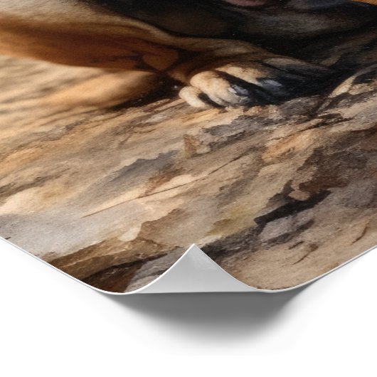 Poster Mastiff Dog Art Print (Coin)