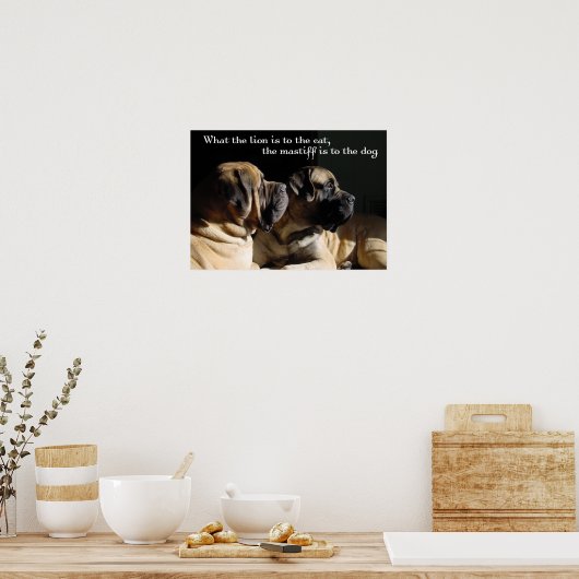 Poster Mastiff Pair (Cuisine)