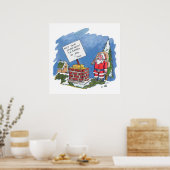 Poster mat Non à Père Noël (Cuisine)