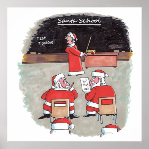 Poster mat père Noël Test
