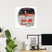 Poster mat père Noël Test (Bureau à domicile)