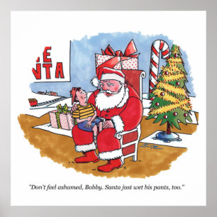 Poster mat père Noël Wet