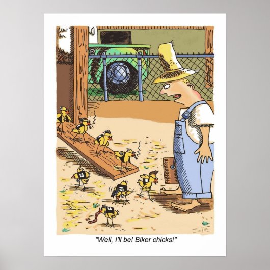 Poster mat pour moto Chicks (Devant)