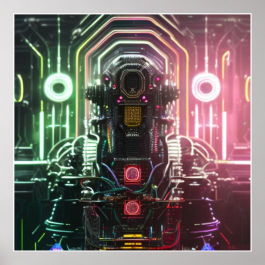 Poster mat Robot 1 (Devant)