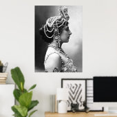 Poster Mata Hari : "Belle Femme, Espion Dangereux" (Bureau à domicile)