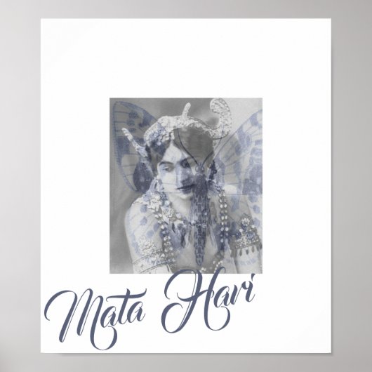 Poster Mata Hari - Margaretha Geertruida - butterfly (Devant)