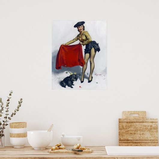 Poster Matador Pin Up (Cuisine)
