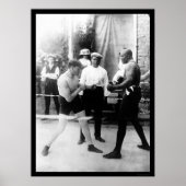 Poster Match de boxe Cutler vs Johnson 1914 (Devant)