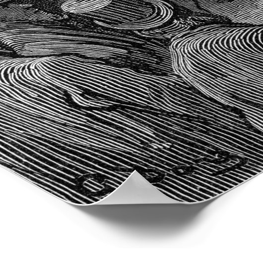 Poster match de boxe victorienne (Coin)