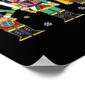 Poster Match de Noël de Noël 2024 de l'équipe de crackers (Coin)