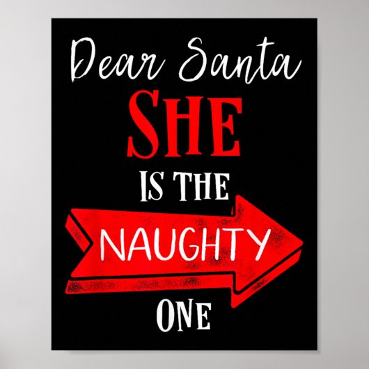 Poster Matching Christmas Outfit For Couples She's The Na (Devant)