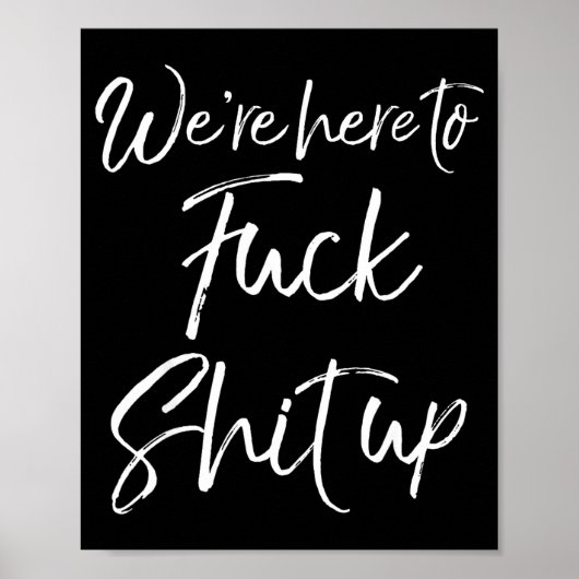 Poster Matching Party For Couples We're Here To For Up (Devant)