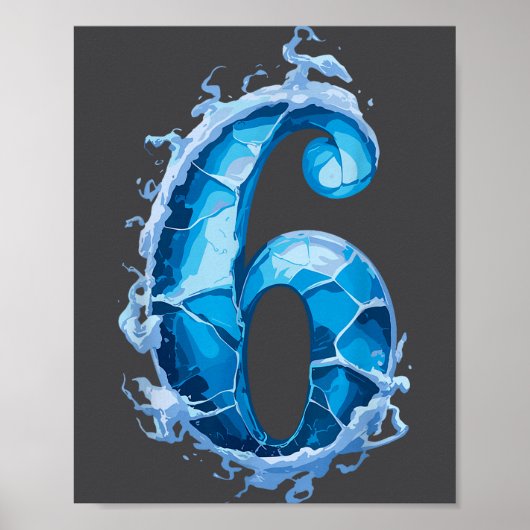 Poster Matching Six Seven Flaming Ice Funny Meme 67 Coupl (Devant)