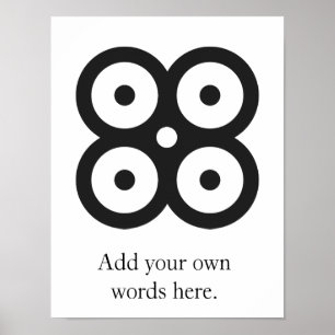 Poster MATE MASIE symbole de sagesse, de prudence de la