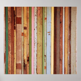 Poster Matériau en bois : Texture Vintage de papier peint